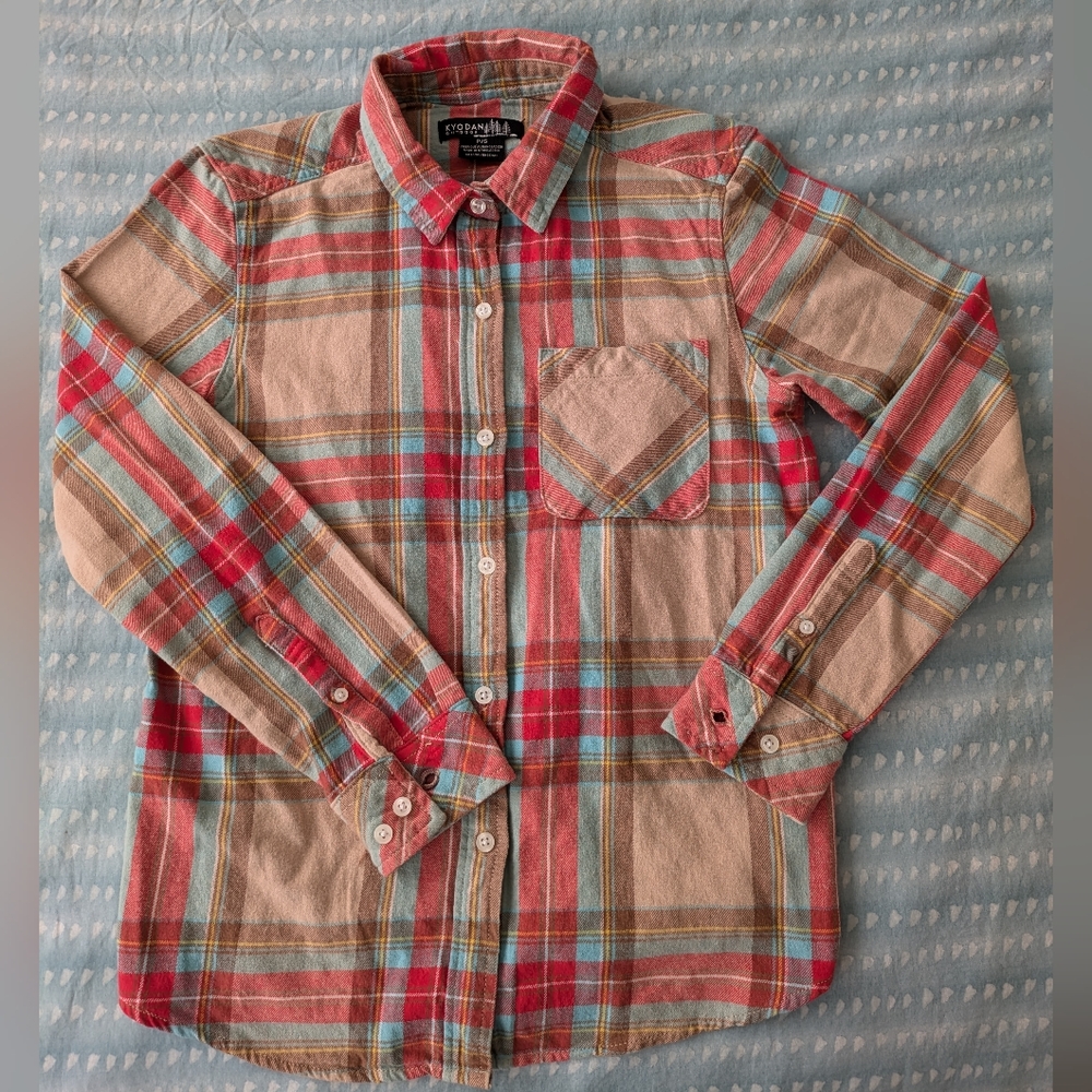 NEW Kyodan Plaid Flannel Shirt - Small
